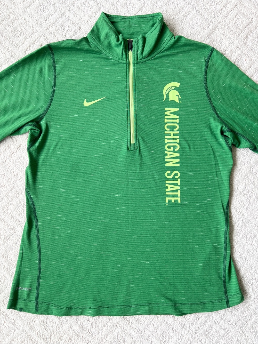 EUC Nike Women’s Michigan State Dri-Fit Quarter Zip - M
